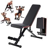 Aidoly Adjustable Weight Bench 795 lbs, Foldable Incline Bench Press