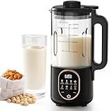 50oz Nut Milk Maker Machine, 10 in 1 Automatic Plant Based Milk Maker for Homemade Oat, Coconut, Chowder, Juice, Soy Milk with 20 Blades,Delay Start, Boil Water, Keep Warm & Auto Clean