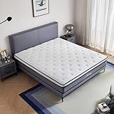 Queen Mattress - 12 inches Gel Memory Foam Hybrid Mattress in a Box, Queen Size Mattress with Pocket Springs, Medium Firm, Pressure Relief & Motion Isolation, 365 Nights Trial, CertiPUR US Certified