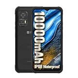 AGM HMAX Rugged Smartphone: 10000mAh Battery, 6.56" HD+ 90Hz Display, IP68/IP69 Water Resistance, 4GB + 4GB Virtual RAM, 128GB Storage, Triple Card Slots, NFC, OTG, GPS –Works ONLY with T-Mobile
