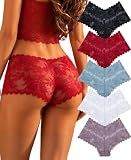 Women's Underwear Lace Boyshort Panties for Ladies Sexy Lingerie for Women