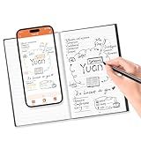 Yuan Digital Notebook with Smart Pen, Real-time Sync for Digitizing, Bluetooth Wireless Paper for Note-taking, Smart Writing Set Store Handwritten Notes Digitally, with Connected Notebook Notes App