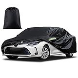 Car Cover Custom Fit for Toyota Corolla 2000-2025, Honda Civic 1991-2025, Waterproof All Weather Full Exterior Cover Rain Sun Protector Car Cover with Door Zipper