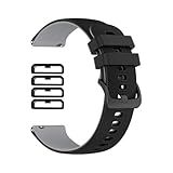 MTHGH 22mm quick-release Watch Band for Smartwatch + 4PCS Fastener Ring, Watch Strap for Huawei GT, Soft Silicone Replacement Wrist Band for Huawei GT 2/2Pro/2e / 3/3Pro / 4/5/5Pro