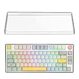 Geekria 75% 84-Key Knob Keyboard Dust Cover, Clear Acrylic Keypads Cover, Compatible with Keychron Q1 HE/Max/Pro, EPOMAKER TH80 75%, Glorious Gaming - GMMK PRO 75%