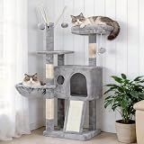 Hey-brother Cat Tree Tower with Removable Toys, Scratching Posts, MPJ008SW