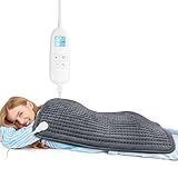 FluffyWarmth Electric Heating Pad for Back, Extra Large 17''x 33'' XXXL for Full Body,Menstrual Period Cramps,Neck Shoulder Back Pain Relief, 6 Heat Settings 4 Timers Heating Pad, Gifts for Women Men