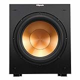 Klipsch R-12SW Powerful Deep Bass Front Firing 12" Copper-Spun Driver 400W Digital Power Subwoofer 14" X 18.5" X 16"