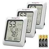 TempPro TP50 3 Pieces Digital Hygrometer Indoor Thermometer Room Thermometer and Humidity Gauge with Temperature Humidity Monitor (Previously ThermoPro)