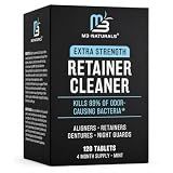 Retainer Cleaner Tablets, Denture Cleaner, Mint, 4 Month Supply by M3