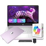 HP Flagship 14" HD Student&Business Laptop with AI Copilot, 13th Gen Intel 4-Core, 4GB RAM, 1.12TB Storage (128GB UFS + 1TB Docking Station), 1 Year Office 365, Wi-Fi 6, Win 11 S, Lavender Purple