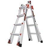 Little Giant Ladders, Velocity with Wheels, M17, 17 Ft, Multi-Position Ladder, Aluminum, Type 1A, 300 lbs Weight Rating, (15417-001)