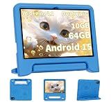 COLORROOM 2026 Upgraded Android 15 Tablet, 10inch Kids Tablet, Octa-core CPU, 10GB+64GB+1TB Expand Tablets for Kids with Kids Space, Parental Control, 6000mAh Big Battery,Touchscreen Tableta,Blue