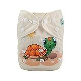 ALVABABY Baby Cloth Diaper One Size Adjustable Washable Reusable for Baby Girls and Boys 1 Pack with 2 Inserts YD152-2T