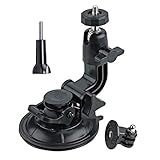 ASOCEA Action Camera Suction Cup Mount Windshield Camera Holder Tripod Adapter with 1/4" Screw Compatible with Gopro Hero 13 12 11 10 9/AKASO EK7000/Brave 4/Dragon Touch/DJI OSMO/Insta360 X3 x2/ODDV