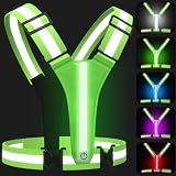 LED Reflective Vest Running Gear 5 Colors Light Up Reflective Running Vest