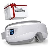Eye Massager with Heat & Bluetooth Music, Mothers Day Birthday Gifts for Mom Women Men Her, Heated Eye Mask for Migraines Relief, Reduce Strain, Headache Relief and Improve Sleep, Eye Care Device