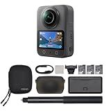 DJI Osmo 360 Camera Adventure Combo, Waterproof 360° Action Camera with 1-Inch 360° Imaging, Extended Battery Life with 3 Batteries, Native 8K 360° Video, 105GB Built-in Storage