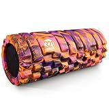 321 Strong Foam Roller - Medium Density Deep Tissue Massager - Muscle Massage + Myofascial Trigger Point Release - Includes 4K eBook - Sunrise