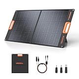 GRECELL 100W Portable Solar Panel for Power Station Generator, 20V Foldable Solar Cell Solar Charger with High-Efficiency Battery Charger for Outdoor Camping Van RV Trip