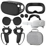 Quest 2 Accessories - Head Strap, Case, Face Cover, Controller Grips, Joystick Cover, Lens Protector