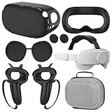 Quest 2 Accessories - Head Strap, Case, Face Cover, Controller Grips, Joystick Cover, Lens Protector