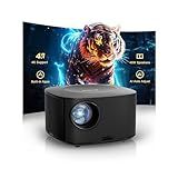 Projector-4K with WiFi and Bluetooth:[3000 ANSI/40W Dolby Audio/Official Licensed Apps], Outdoor-Projector with Smart OS 2.0 & AI Auto Focus,ONOAYO ONO5Pro 2.0 Smart Movie Projector for Indoor/Outdoor