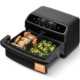 Cosori TWINFRY 9 QT Double Air Fryer, Removable Divider, PFAS-Free Ceramic