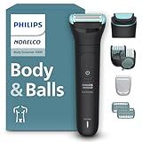 Philips Norelco Body Groomer 5000 Series, Intimate Hair Trimmer & Shaver for Men with Dual 100% Showerproof Full Body Shave & Trim Heads and Two Bi-Directional Body Hair Combs, BG5495/50