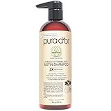 PURA D'OR Professional Grade Biotin Shampoo, Clinically Proven Anti-Thinning Hair Care, 2X Concentrated DHT Blocker Hair Thickening Products For Women & Men, 16oz