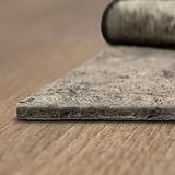 Mohawk Home 6' x 9' Non Slip Rug Pad Gripper 1/4 Thick Dual Surface Felt + Rubber Gripper - Safe for All Floors, Synthetic Fiber, Brown