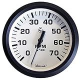 Faria Beede Instruments Faria 32905 Euro Tachometer 7 Gauge All Outboard - White, 4"