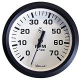Faria Beede Instruments Faria 32905 Euro Tachometer 7 Gauge All Outboard - White, 4"