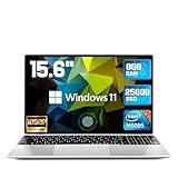 2025 Latest 15.6'' Laptop Windows 11, 8GB RAM 256GB SSD, Intel Quad-Core Processor N5095(2.9GHz), 1080p FHD Display, Backlit Keyboard, Fingerprint, Webcam, USB3.2, Mini-HDMI, WiFi5, BT, TF Card Slot