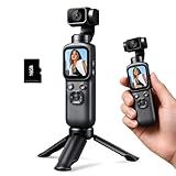 4K Vlogging Camera with 330° Gimbal Lens & 75MP Photo, WiFi Pocket Camera