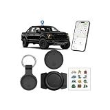 Undetectable GPS Tracker for Vehicles - Real-Time Tracking，No Monthly Fee/No SIM Card【Apple MFi Certified】Works with iOS Find My | Mini Hidden Magnetic GPS Locator，IP68 Waterproof，Reliable Performance