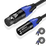 AuxLink XLR Cable, XLR Microphone Cable Male to Female 25ft 2 Pack