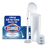 Clorox ToiletWand Toilet Cleaning Kit, ToiletWand, Caddy and 6 Refills, Pack of 6 (Pack May Vary)