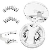 Higu clace Magnetic Eyelashes with Applicator Natural Look Magnetic Lashes No Glue Needed Reusable Eyelashes Soft with Applicator Easy to Wear and Remove (N)
