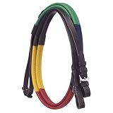 Tough 1 Silver Fox Rubber Grip Schooling Reins Brown