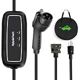 AplysiaTech Level 1+2 EV Charger, 16Amp 110-240V, Portable SAE J1772 Electric Car Chargers, Plug-in EV Charging Station for Home,21 Ft Level 2 Charger Cable NEMA 6-20Plug(Tesla Need Adapter)