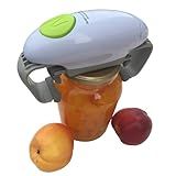 Sinmajor Electric Jar Opener, Jar opener, Automatic Jar Opener, Automatic Jar Opener for seniors with arthritis, fits almost all lid sizes, Not applicable to plastic jars(white)