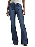 Lee Women's Legendary Mid Rise Flare Jean, Inner Strength, 12