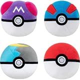 Pokemon Poke Ball Plush 4-Pack - Four 2-inch Plush Balls