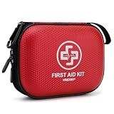 Mini First Aid Kit - 150 Piece Small Waterproof EVA Hard Shell Case