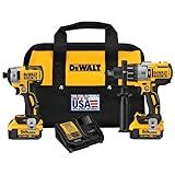 DEWALT 20V MAX Hammer Drill and Impact Driver, Cordless Power Tool Combo Kit with 2 Batteries and Charger (DCK299M2)