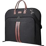 BALEINE Travel Garment Bag, Travel Suit Bag for Men, Water Resistant Carry on Garment Bag for Hanging Clothes, Garment Duffel Bag for Travel Business (Black, 42")