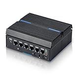 Sharevdi Fanless Firewall Mini PC 6 x Intel LAN Ethernet(up to 2.5GbE) CORE 6006U, 8GB DDR4 128GB SSD Network Gateway Soft Router AES NI/HD Test with PF-Sense/OPN-Sense (Intel CORE 6006U)