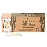 Bamboo Cotton Swabs 500 Count | Eco-Friendly & Pure Cotton Buds | Double Tipped Sticks | 100% Plant-Based & Natural | Perfect for Makeup & Nail Applications, Arts & Crafts, Removing Dust & Dirt…