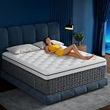 King Size Mattress, 14" Hybrid Mattresses Medium Firm King Mattress in a Box - with Individual Pocket Springs for Motion Isolation & Pressure Relief, CertiPUR-US & Oeko-TEX Certified,365 Nights Trial